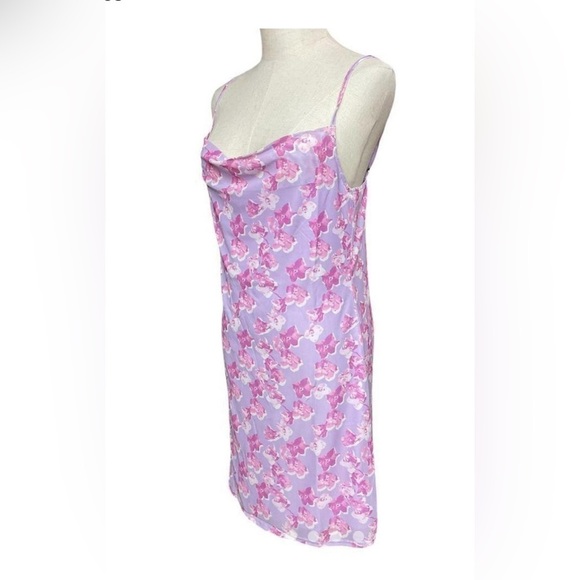 HALLOWEEN COSTUME 90s BRITNEY SPEARS Nordstrom Mesh Pink and Purple Dress XL - Picture 6 of 7